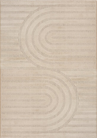 Kurzflor Ophis - Japandi  - Beige Kurzflor Ophis - Japandi  - Beige