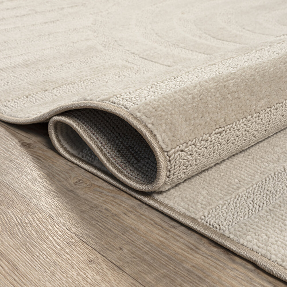 Kurzflor Ophis - Japandi  - Beige Kurzflor Ophis - Japandi  - Beige