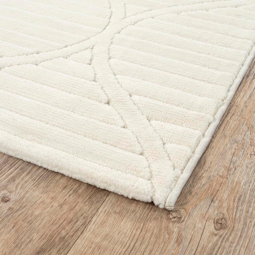 Kurzflor Delia - Barock Design - Creme