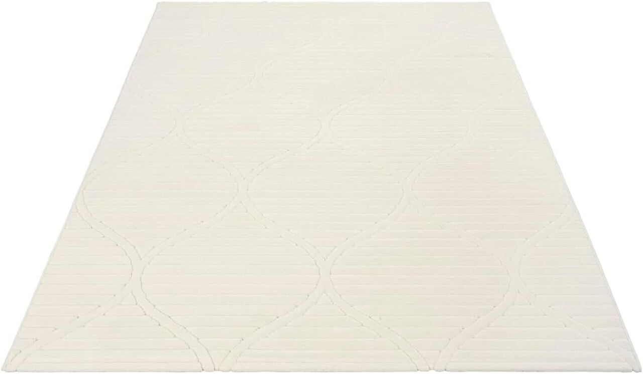 Kurzflor Delia - Barock Design - Creme