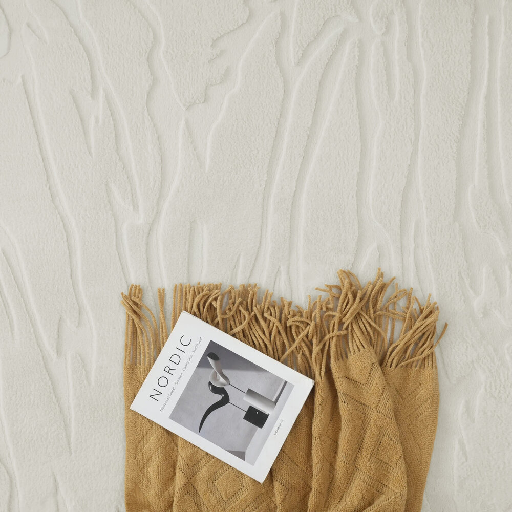 Modern Teppich - Mystic Grooves Creme Modern Teppich - Mystic Grooves Creme