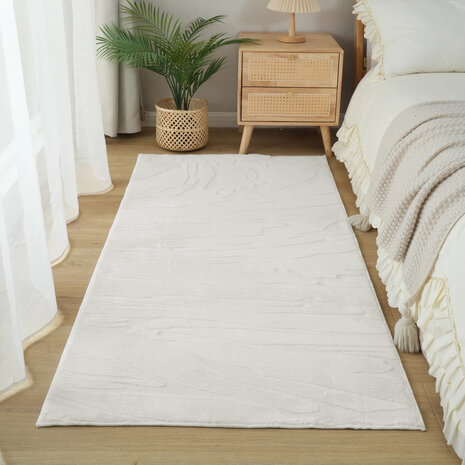 Modern Teppich - Mystic Grooves Creme Modern Teppich - Mystic Grooves Creme