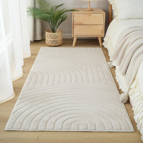 Japandi-Teppich - Mystic Grooves Beige