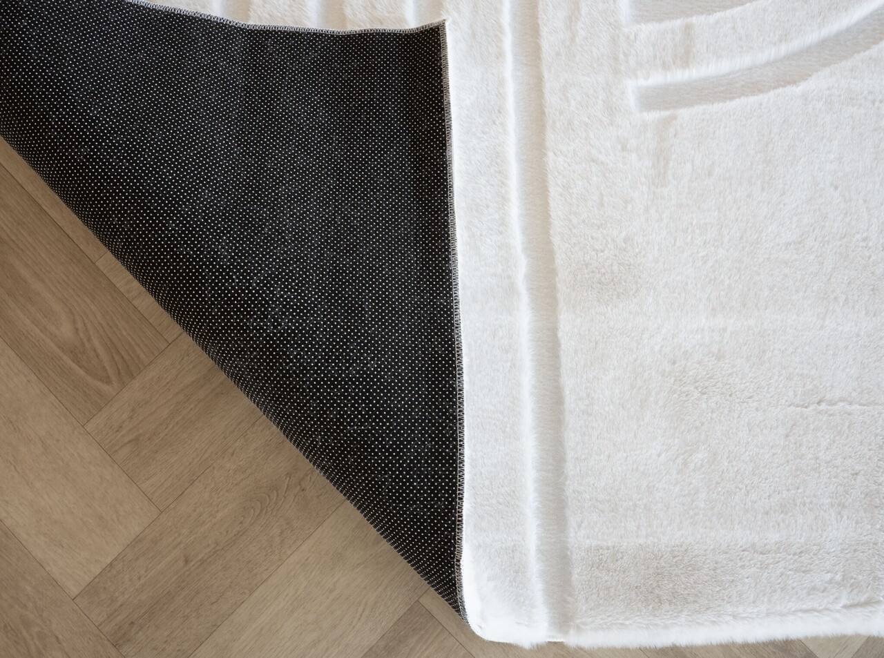 Japandi Hochflorteppich - Bohemian Arches Creme Japandi Hochflorteppich - Bohemian Arches Creme