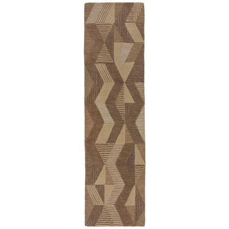 Läufer - Kurzflor Asher - Natur / Braun Läufer - Kurzflor Asher - Natur / Braun