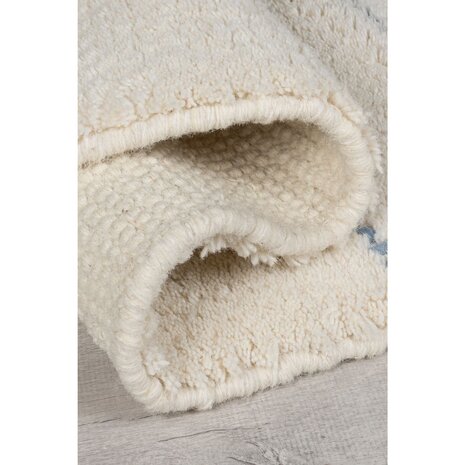 Kurzflor Dottie - Geometrisch - Wolle - Blau / Multi Kurzflor Dottie - Geometrisch - Wolle - Blau / Multi