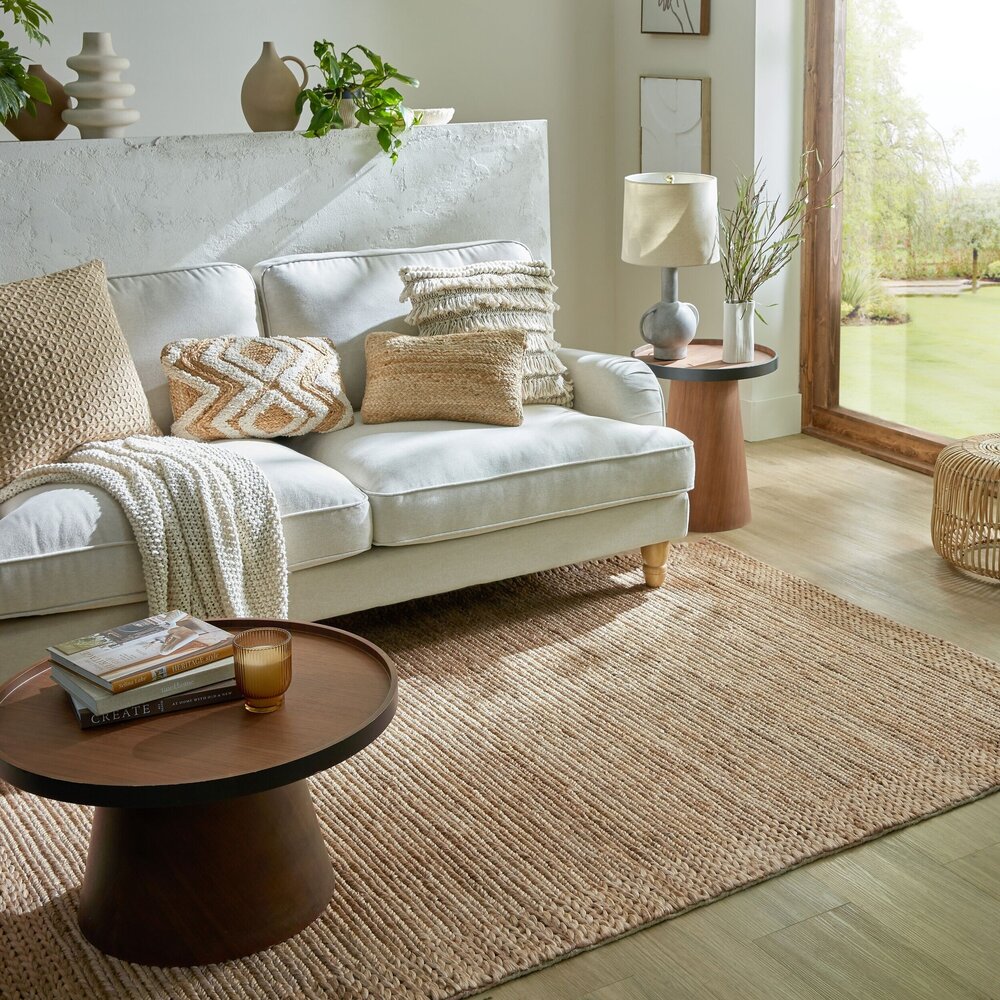 Kurzflor Drew Flechtrahmen - Handgewebt - Natur Kurzflor Drew Flechtrahmen - Handgewebt - Natur