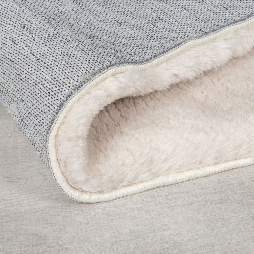 Hochflorteppich Faroe Wool Look - Flauschig - Creme - Creme Hochflorteppich Faroe Wool Look - Flauschig - Creme - Creme