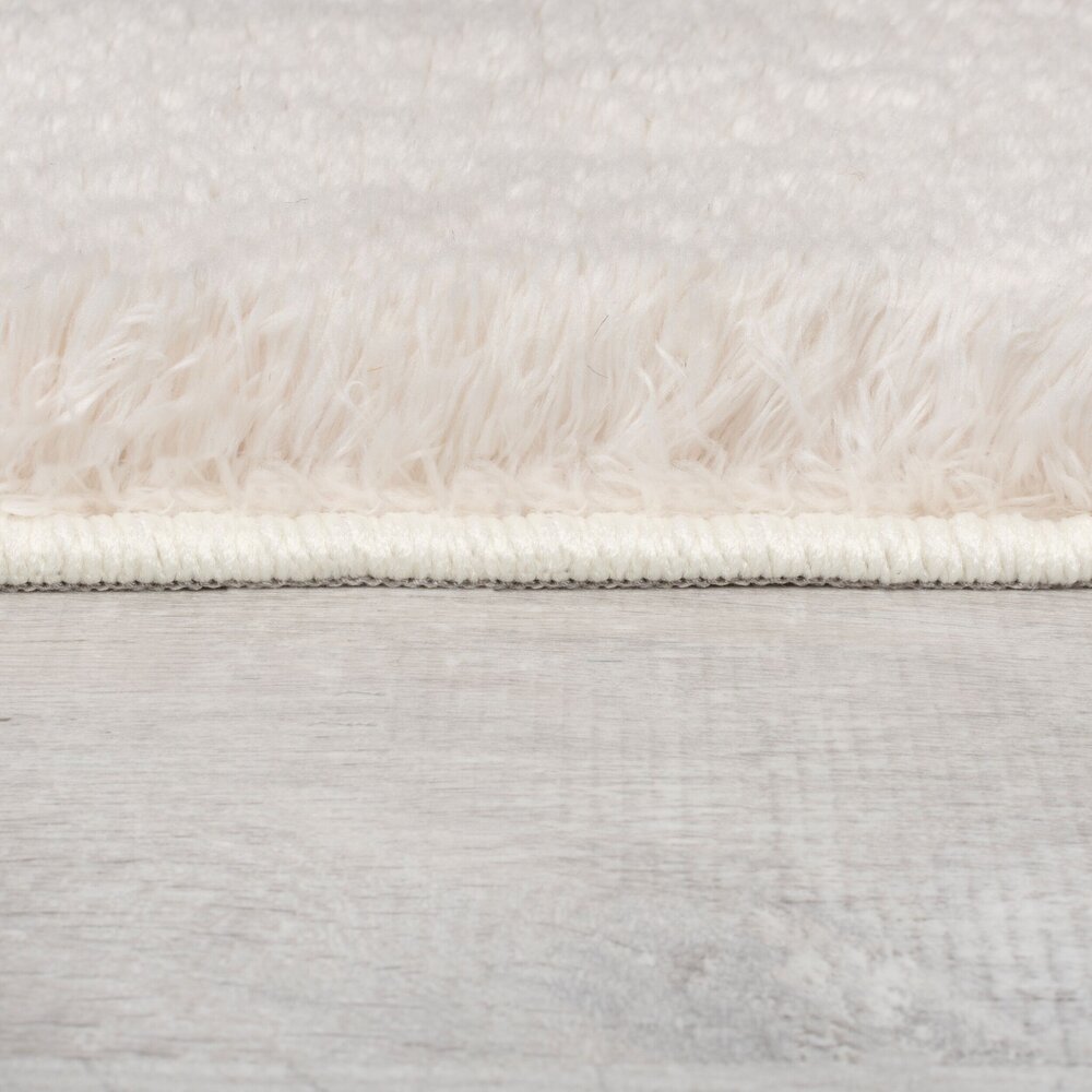 Hochflorteppich Faroe Wool Look - Flauschig - Creme - Creme Hochflorteppich Faroe Wool Look - Flauschig - Creme - Creme