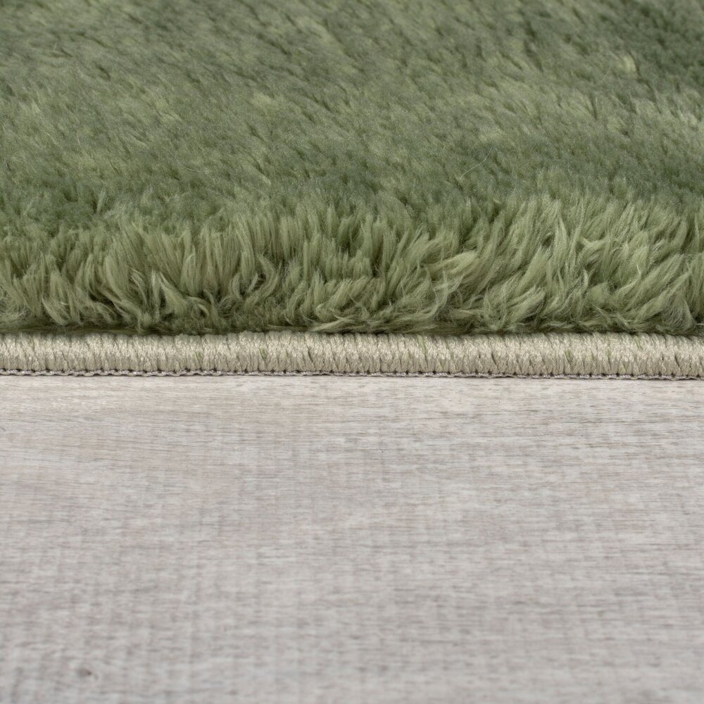 Hochflorteppich Faroe Wool Look - Flauschig - Grün Hochflorteppich Faroe Wool Look - Flauschig - Grün