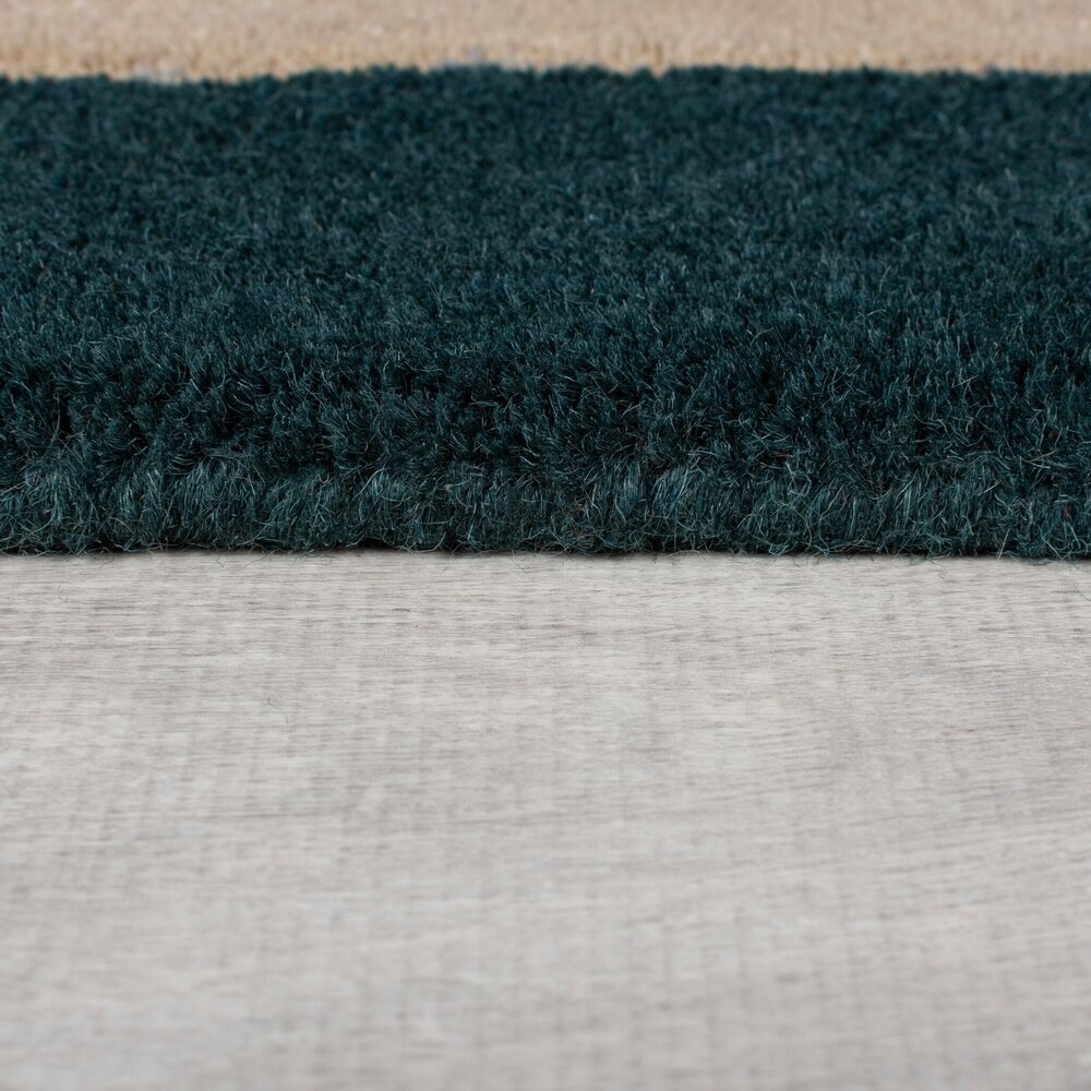 Abstrakter Teppich - Labyrinth Blau