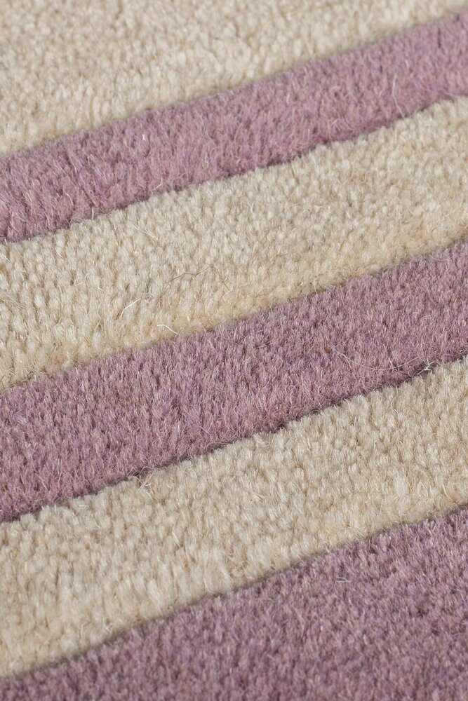 Rund - Kurzflor Lois - 100% Wolle - Lila Rund - Kurzflor Lois - 100% Wolle - Lila