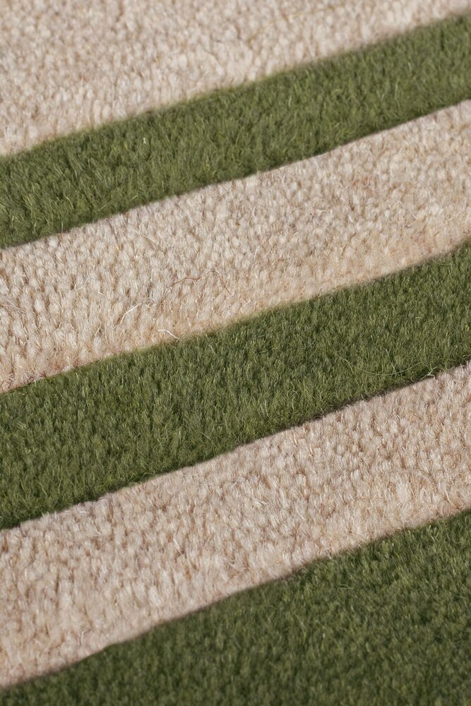 Rund - Kurzflor Lois - 100% Wolle - Grün Rund - Kurzflor Lois - 100% Wolle - Grün