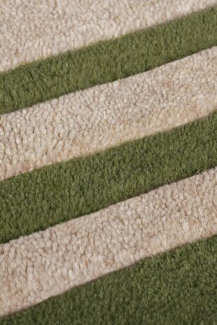 Rund - Kurzflor Lois - 100% Wolle - Grün Rund - Kurzflor Lois - 100% Wolle - Grün