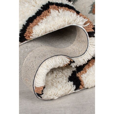 Hochflorteppich - Berber Design Midar - 100% Wolle - Shaggy - Multi Hochflorteppich - Berber Design Midar - 100% Wolle - Shaggy - Multi