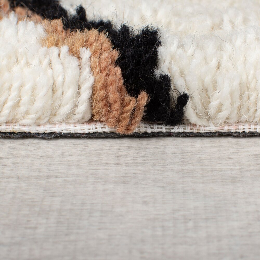 Hochflorteppich - Berber Design Midar - 100% Wolle - Shaggy - Multi Hochflorteppich - Berber Design Midar - 100% Wolle - Shaggy - Multi