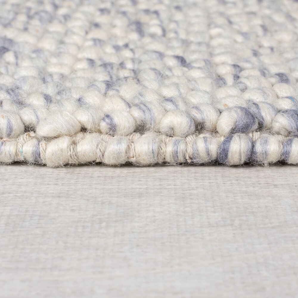 Läufer - Mineralien Uni-Teppich - Kurzflor - Wolle - Spheres Modern - Blau Läufer - Mineralien Uni-Teppich - Kurzflor - Wolle - Spheres Modern - Blau