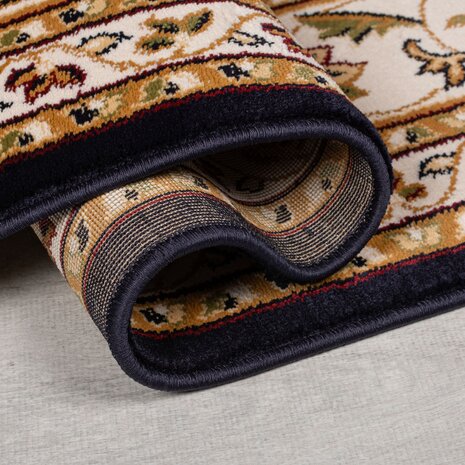 Rund klassischer Kurzflor - Vintage - Sandford - Blau Rund klassischer Kurzflor - Vintage - Sandford - Blau