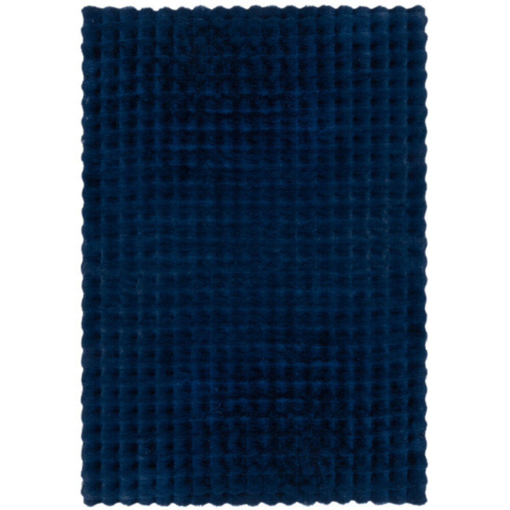 Hochflorteppich - Waffel - Marineblau Hochflorteppich - Waffel - Marineblau