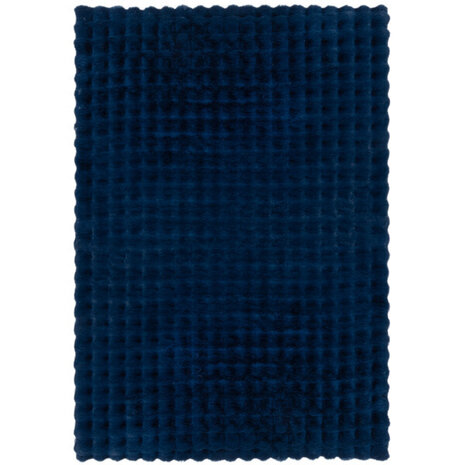 Hochflorteppich - Waffel - Marineblau Hochflorteppich - Waffel - Marineblau