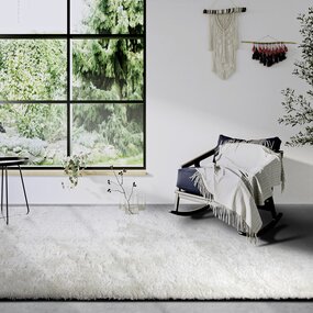 Hochflorteppich - Olaf - Shaggy - Creme / Weiß Hochflorteppich - Olaf - Shaggy - Creme / Weiß