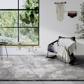 Hochflorteppich - Olaf - Shaggy - HellGrau / Silber Hochflorteppich - Olaf - Shaggy - HellGrau / Silber