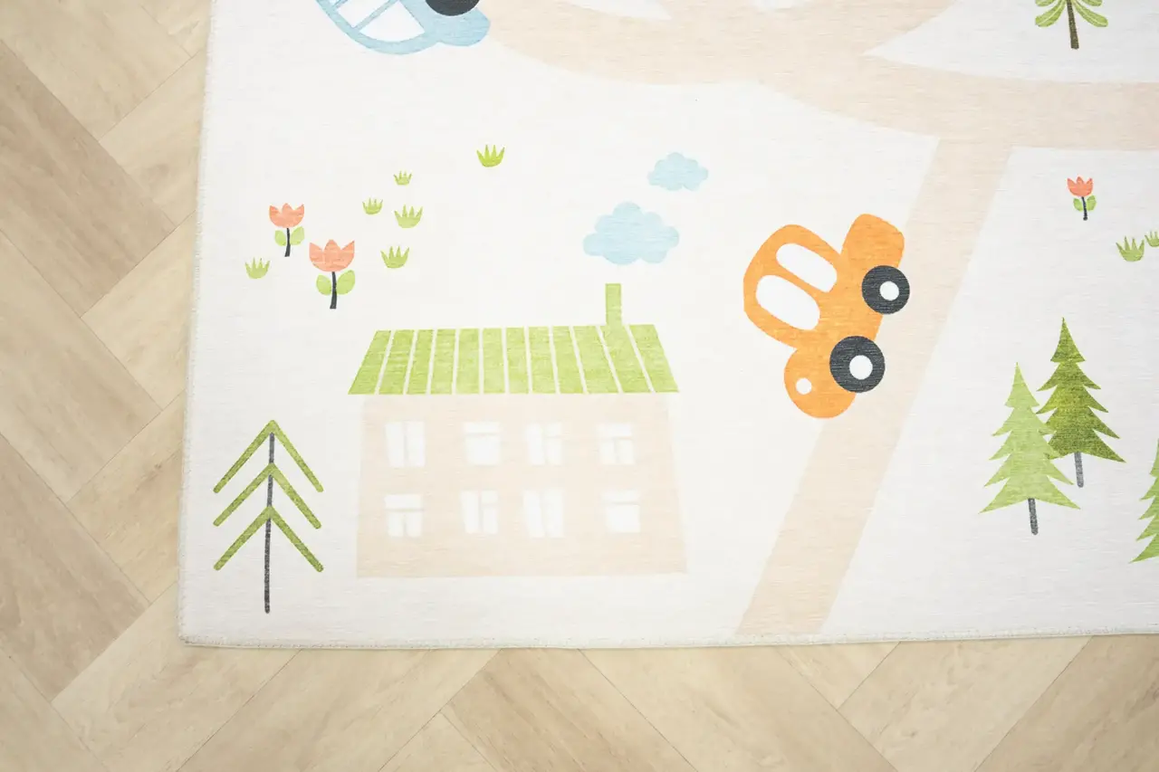 Kinderteppich - Happy Roads Beige/multi Kinderteppich - Happy Roads Beige/multi