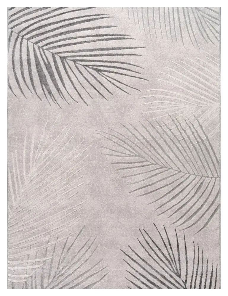 Teppich Modern -  Evora Leaves Grau Teppich Modern -  Evora Leaves Grau