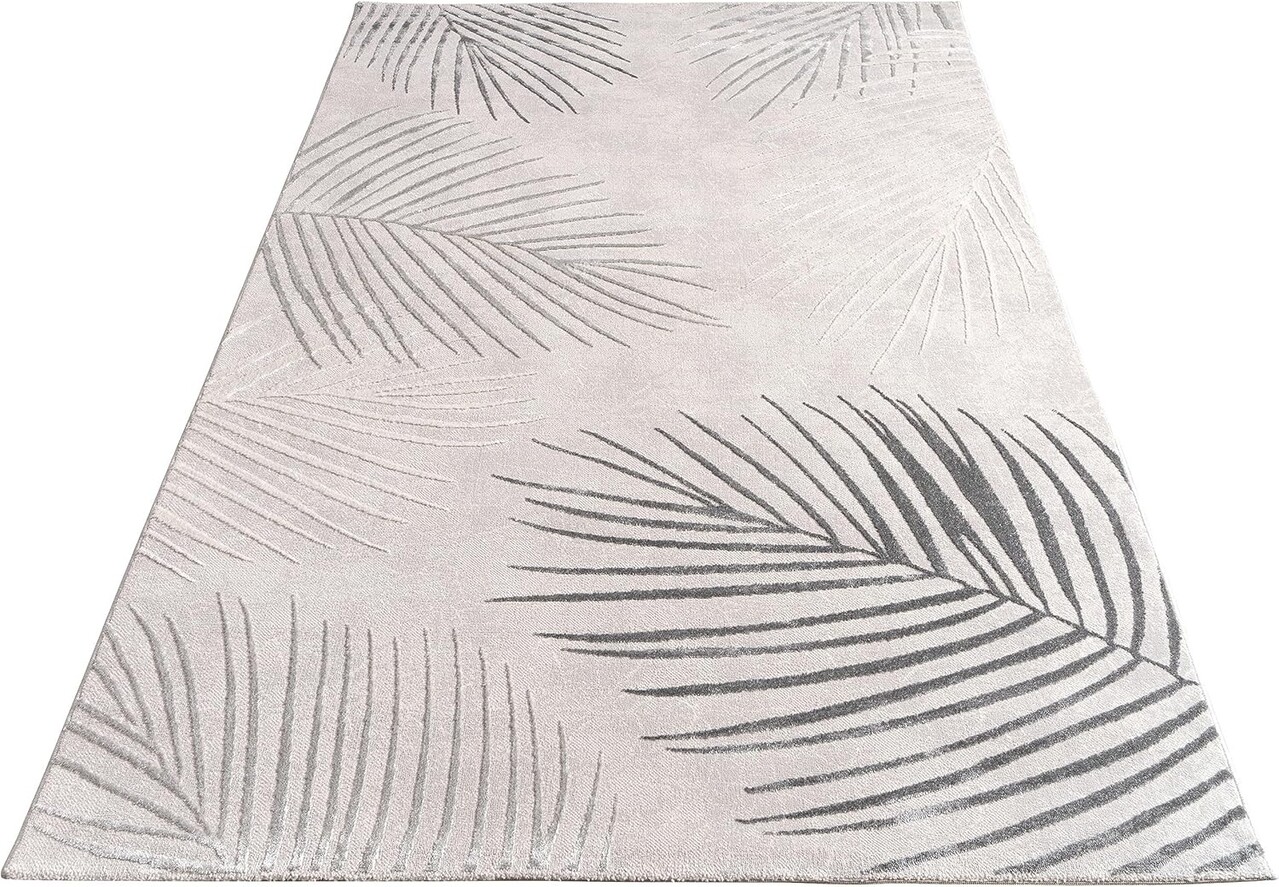 Teppich Modern -  Evora Leaves Grau Teppich Modern -  Evora Leaves Grau