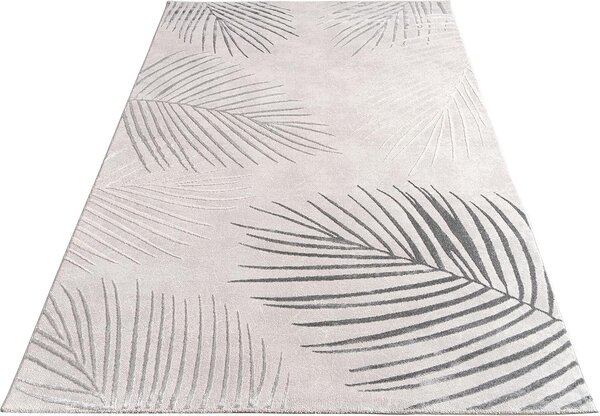 Teppich Modern -  Evora Leaves Grau Teppich Modern -  Evora Leaves Grau