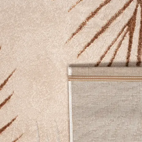 Teppich Modern -  Evora Leaves Beige/Terracotta Teppich Modern -  Evora Leaves Beige/Terracotta