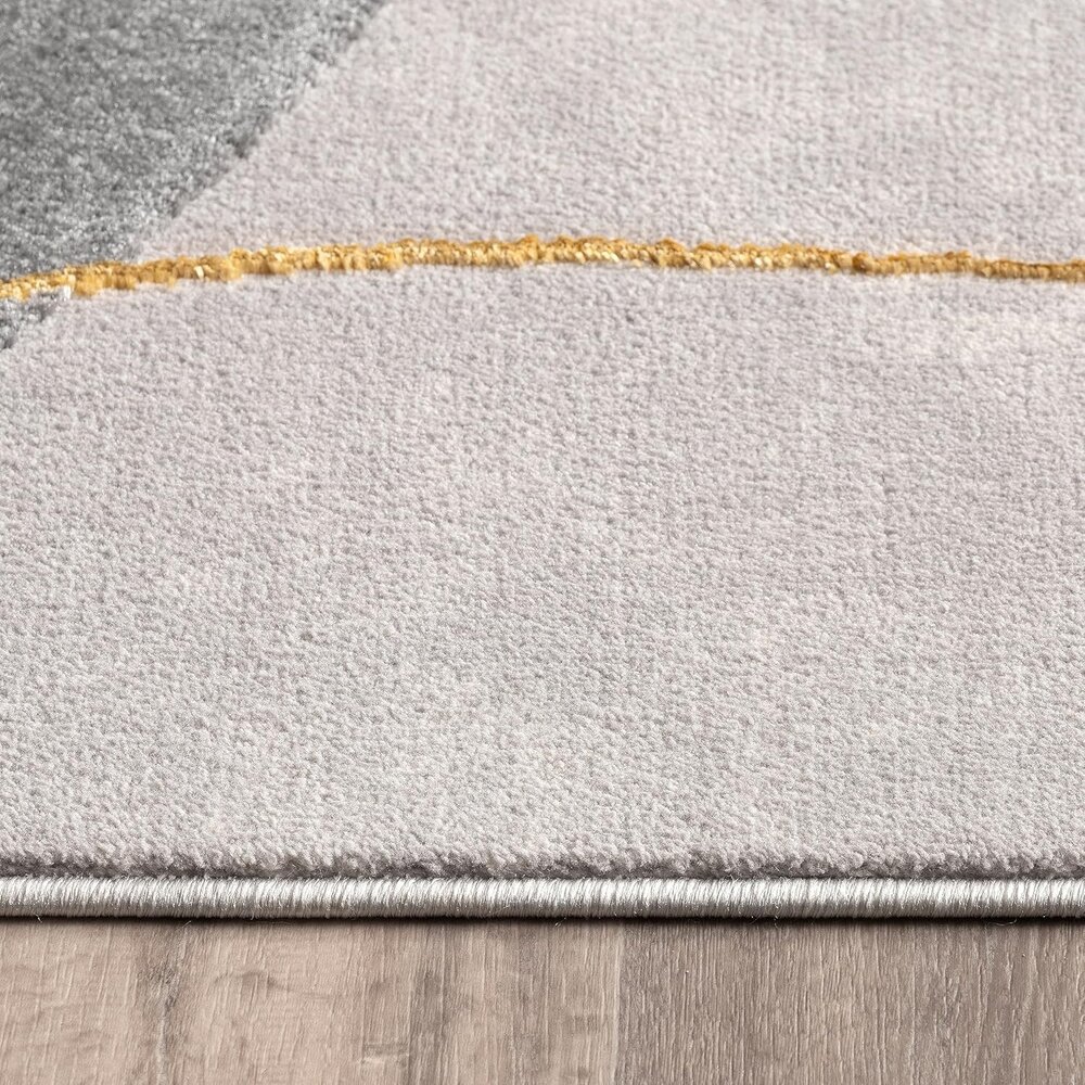 Teppich Modern -  Evora Grau/Gold Teppich Modern -  Evora Grau/Gold