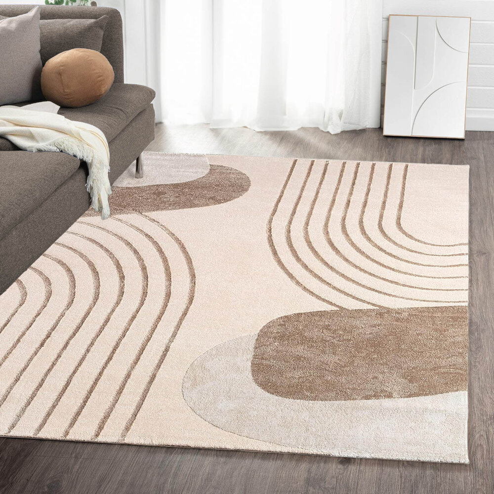 Japandi Teppich - Evora Beige/Creme Japandi Teppich - Evora Beige/Creme