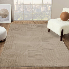 Japandi Teppich - Eve Taupe Japandi Teppich - Eve Taupe