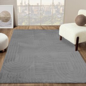 Japandi Teppich - Eve Grau