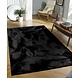 Waschbarer Teppich - Amalfi Schwarz Waschbarer Teppich - Amalfi Schwarz