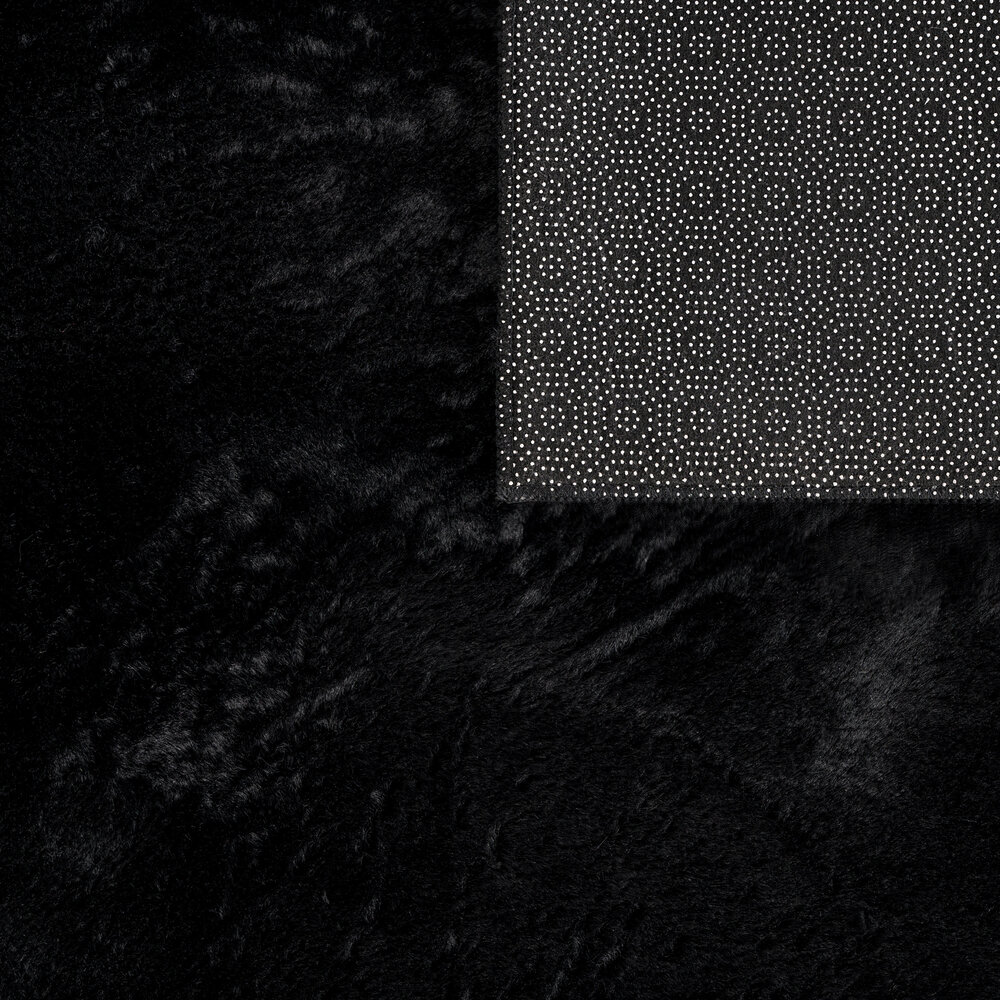 Waschbarer Teppich - Amalfi Schwarz Waschbarer Teppich - Amalfi Schwarz