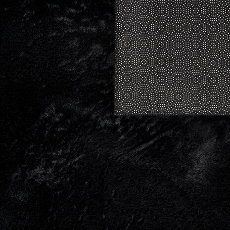 Waschbarer Teppich - Amalfi Schwarz Waschbarer Teppich - Amalfi Schwarz