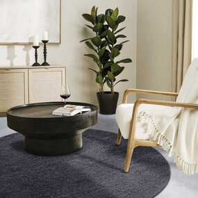 Runder Woll Teppich - Francois Anthrazit Runder Woll Teppich - Francois Anthrazit