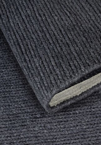 Runder Woll Teppich - Francois Anthrazit Runder Woll Teppich - Francois Anthrazit