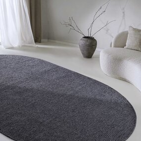 Ovale Wollteppich - Francois Anthrazit Ovale Wollteppich - Francois Anthrazit