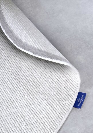 Ovale Wollteppich - Francois Weiß/Creme