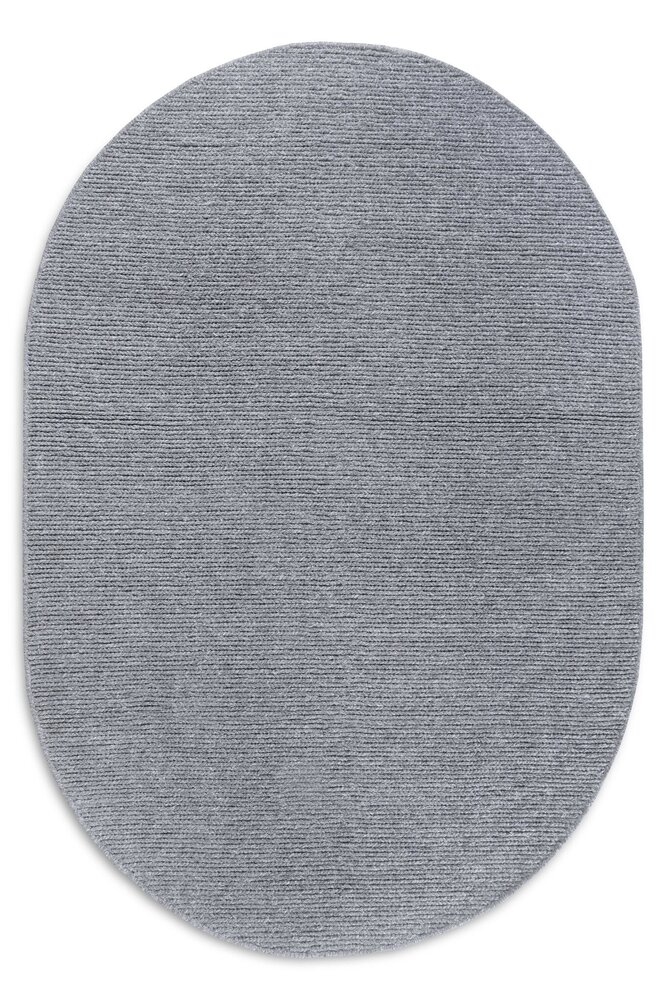 Ovale Wollteppich - Francois Grau - 160x230 cm Ovale Wollteppich - Francois Grau - 160x230 cm