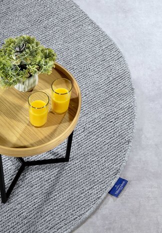 Ovale Wollteppich - Francois Grau - 160x230 cm Ovale Wollteppich - Francois Grau - 160x230 cm