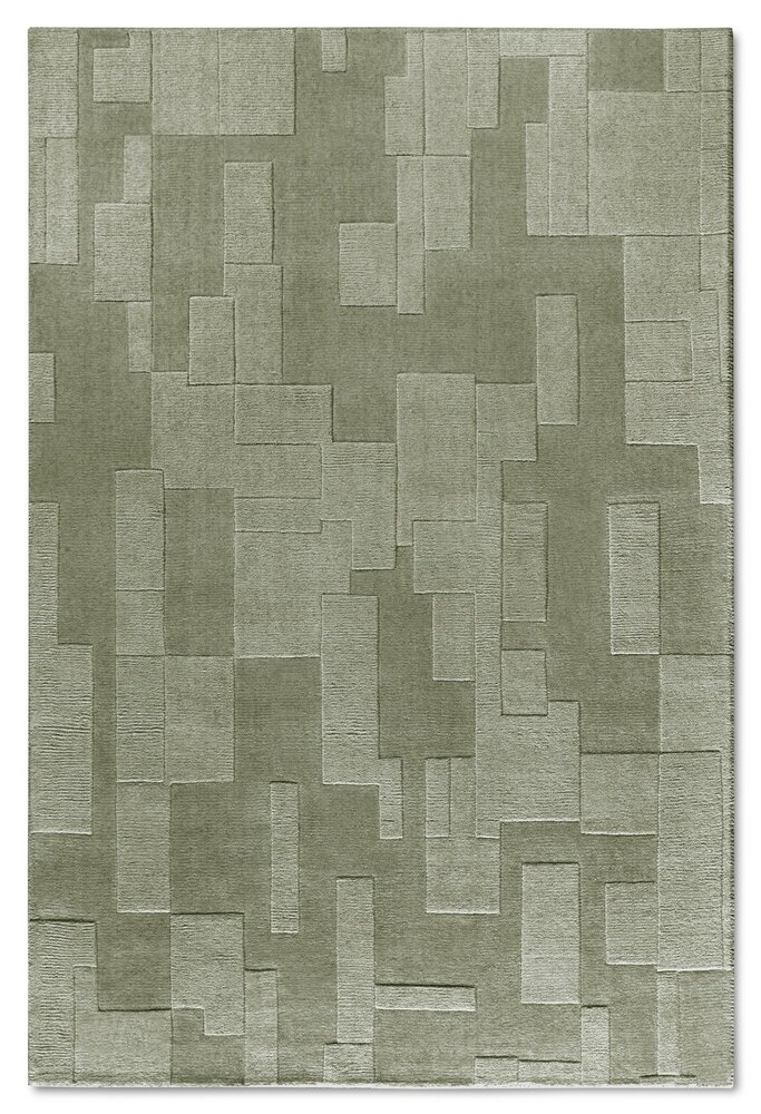 Wollteppich - Wilhelmine Grün Wollteppich - Wilhelmine Grün