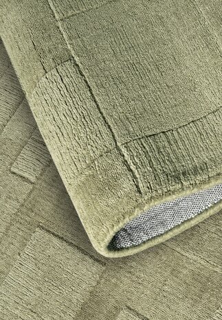 Wollteppich - Wilhelmine Grün Wollteppich - Wilhelmine Grün