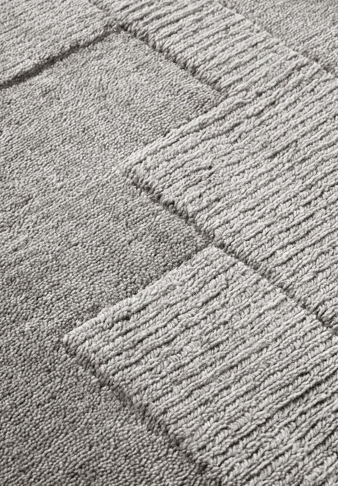 Wollteppich - Wilhelmine Grau Wollteppich - Wilhelmine Grau