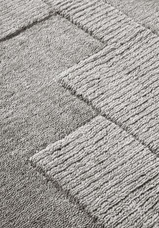 Wollteppich - Wilhelmine Grau Wollteppich - Wilhelmine Grau