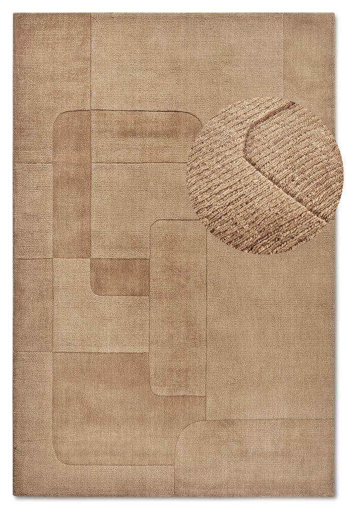 Wollteppich - Charlotte - Beige Wollteppich - Charlotte - Beige