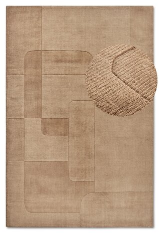 Wollteppich - Charlotte - Beige Wollteppich - Charlotte - Beige